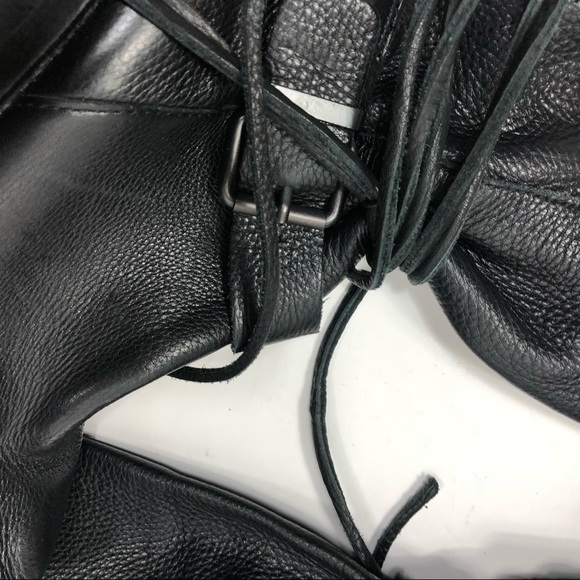 Vince Camuto Black Leather Heel Boots Size 39.5 - Picture 2 of 3